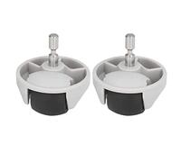 TOPINCN 2pcs Robot Balayeuse Roulette Universelle Roue Avant Remplacement Multifonction Roue Avant Assemblage Robot Balayeuse Accessoire pour E4 E5 S5