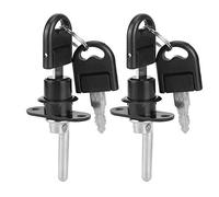 TOPINCN 2pcs Serrure avec des clés clé boîte aux Lettres Serrure Serrure de sécurité de Bureau avec Deux clés cam tiroir de Verrouillage (16mm Noir)