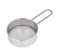 TOPINCN 304 Mini-Tamis de Farine Ronde en Acier Inoxydable, Petite Passoire Durable de Cuisson, Tamis de Poudre Professionnelle avec Fine 40 Maille pour les (Un mini tamis de farine)