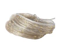 TOPINCN 39FT 100LEDs Lumières de Corde Solaires étanches à l'eau, Ampoules LED à énergie Solaire à intensité Variable 0 + Heures. Lumière Extérieure de Patio pour L'éclairage de