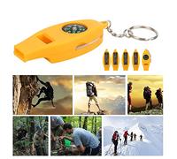 TOPINCN 4 en 1 Tuyau Compact pour la Zone de Voyage Camping -Climbing, 5X ABS Jaune