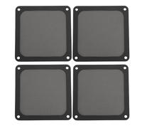 TOPINCN 4 Filtre de Poussière de Pack pour le Refroidisseur D'ordinateur, Ventilateur PC MAISSE MESH PC Filtre de Refroidissement PC Cadre Magnétique 120 Mm PVC Félière de Refroidisseur (BLACK)