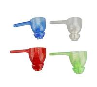 TOPINCN 4pcs Qui Fuyant la Cuillère à Mesurer L'entonnoir Abs Inonnaine SCOOP MESURES EN MESURES MULTIPLOSIQUES POUR LES CHARGEMENT