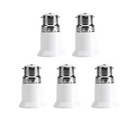 TOPINCN 5 pcs Socket Extender, B22 Mâle à E27 Femelle Socket Base Ampoule Adaptateur Convertisseur Supports de Lampe, Ampoule Extender