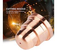 TOPINCN 5 Pièces Ensemble D'outils de Buse de Coupe en Cuivre Tellure 220329 Léger pour Torche de Coupe électrique, Idéal pour L'aluminium et le Cuivre 0.6 ", 65g