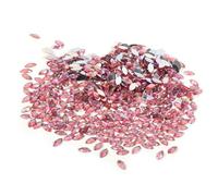 TOPINCN 500 Pièces 7 X 15 Mm en Cristal Acrylique à Dos Plat en Forme d'oeil de Cheval, Ensemble de 5 Options de Couleurs pour Les Vêtements, Les Décorations Scintillantes de Téléphone, Idéal pour