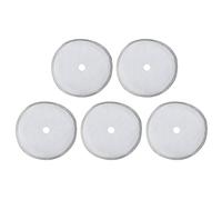TOPINCN 5pcs 304 Écran de Filtre à café en Acier Inoxydable, Maillage D'outil de Fabrication de café, Feuille de Filtration Portable du café avec Conception Détachable pour les (Grand - 1000ml)