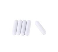 TOPINCN 5pcs Agitateur Magnétique Mélangeur Couleur Blanche PTFE Stir Bar Laboratoire Agitateur Laboratoire de Puces pour Bar (5 * 15mm)