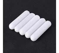 TOPINCN 5pcs Agitateur Magnétique Mélangeur Couleur Blanche PTFE Stir Bar Laboratoire Agitateur Laboratoire De Puces pour Bar (7 * 30mm)