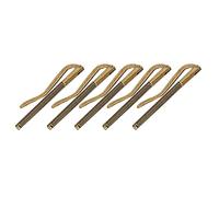 TOPINCN 5pcs Clips D'argent, Pinces en Espèces, Attaches de Facture, Support de Carte de Visite, Pinces à Ressort en Acier électrolisées avec des Options Noires en Bronze doré pour le (bronze antique)