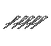 TOPINCN 5pcs Clips D'argent, Pinces en Espèces, Attaches de Facture, Support de Carte de Visite, Pinces à Ressort en Acier électrolisées avec des Options Noires en Bronze doré pour le (BLACK)