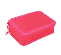 TOPINCN 72 Emplacements Crayon à Crayons, Sac à Crayons Multicouche à Grande capacité Oxford Oxford avec 4 Compartiments Organisateur, Brushes Aquarelles Portables Sac Enveloppants, pour