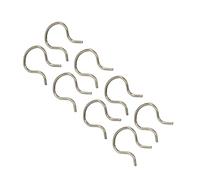 TOPINCN 8 Pièces Poignée de Porte Fenêtre Clips de Fixation pour Haute