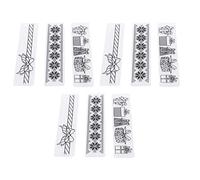 TOPINCN 9Pcs Flower Plastic Embossing Folder Collection, Easy-to-Use Craft