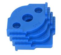 TOPINCN ABS Woodworking Corner RADIUS Jig: Modèle de Routeur de Gabarit de 4 PCS RADIUS pour un Routage de Coin Arrondi Efficace (BLUE)