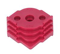 TOPINCN ABS Woodworking Corner RADIUS Jig: Modèle de Routeur de Gabarit de 4 PCS RADIUS pour un Routage de Coin Arrondi Efficace (rouge)