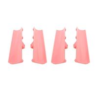 TOPINCN Accessoires de Chaussures de Chasse-Neige Accessoires de Chasse-Neige 2 Paires de Chasse-Neige pour Chaussures avec Trous Matériau ABS Conception Coudée pour la Neige et Le Sable (Pink)