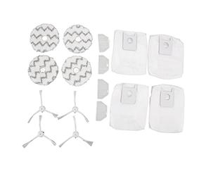 TOPINCN Accessoires de Robot de Balayage Kit de Remplacement pour Aspirateur pour Balayage Roidmi EVA SDJ06RM, Comprend 4 Sacs à Poussière, 4 Filtres, 4 Brosses Latérales et 4 Chiffons de Vadrouille