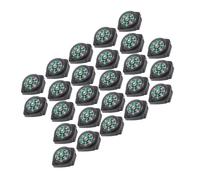 TOPINCN Accessoires pour Les Bracelets de Boussole de la Corde du Parapluie Noir 25 Morceaux de Survie Extérieure pour Les Montres/Chaîne de Plastique de Plantes Arrière