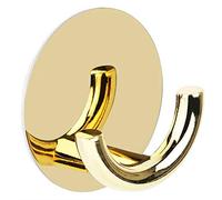 TOPINCN Acier inoxydable + alliage de zinc crochets adhésifs muraux pour serviettes, placards, salle de bain, chambre à coucher, cuisine et bureau (doré)