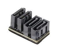 TOPINCN Adaptateur 7 Broches, Contrôle à 180 Degrés pour Améliorer Le Routage des Câbles Carte Mère Portable Compacte Interface 7 Broches 12 G Haute Vitesse pour Bureau pour Ordinateur