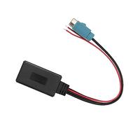 TOPINCN Adaptateur Bluetooth AUX-in de Haute qualité Câble Audio de Voiture Léger Module sans Fil adapté pour IDA-X001 IVA-205R, Câble AUX-in 12 V, 1 X Adaptateur AUX Bluetooth