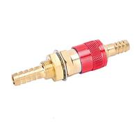 TOPINCN Adaptateur de Connecteur Rapide Refroidi à L'eau et à Gaz de Haute qualité, Forte Résistance à L'usure, Bleu, M8, Convient à la Torche de Soudage MIG TIG, Fabrication de Précision (rouge)