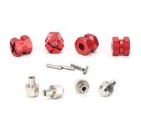 TOPINCN Adaptateur de Moyeu de Roue Hexagonale en Métal RC pour Une Meilleure Adhérence, Convient aux Roues de 12 Mm pour Hsp Crawler, Lot de 4 Hexagones pour Les Amateurs de RC (Longueur 12mm)