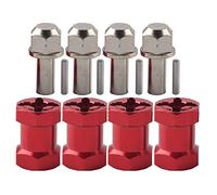 TOPINCN Adaptateur de Moyeu de Roue Hexagonale en Métal RC pour Une Meilleure Adhérence, Convient aux Roues de 12 Mm pour Hsp Crawler, Lot de 4 Hexagones pour Les Amateurs de RC (Longueur 17mm)