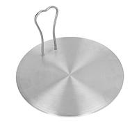 TOPINCN Adaptateur de Plaque D'Induction de la Plaque de Diffuseur de Chaleur en Acier Inoxydable avec Poignée Pliable pour les Ustensiles de Cuisine Non Induction (18)
