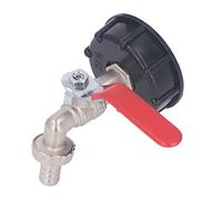 TOPINCN Adaptateur Fourre-Tout IBC, Valve en Laiton étanche 1/2 Pouces, Convient pour Réservoir d'eau de 275 à 330 Gallons, Raccord de Connecteur de Tuyau D'arrosage