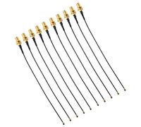 TOPINCN Adaptateur RF Pigtail, 10 Pièces, Adaptateur de Câble Femelle SMA, Matériau en Laiton pour Armoire de Transmission de Données