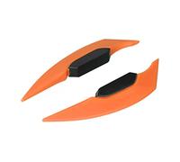 TOPINCN Aileron Latéral de Moto à Aile Aérodynamique, 1 Paire de Déflecteur d'air élégant pour Vélos électriques ATV (Orange)