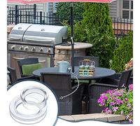 TOPINCN Anneau de Trou de Parapluie en Silicone 2 Pièces, Bouchon de Trou de Parapluie de Table Durable, Installation Facile pour la Cour de Terrasse de Table de Patio (Couleur Assortie)