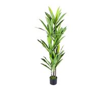 TOPINCN Arbre Artificiel en Fer du Brésil 1,5m, Plante Tropicale en