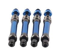 TOPINCN Arbre D'entraînement Avant et Arrière CVD en Métal pour Voiture Slash 4X4 1/10 RC, Axe de Transmission Durable de Haute qualité pour Les Passionnés, 4 Pièces (Bleu foncé)