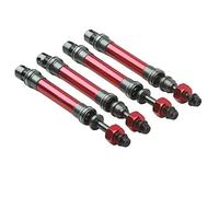 TOPINCN Arbre D'entraînement en Métal Haute Performance pour Slash, Axe de Transmission RC Lisse, 4 Pièces pour Amateurs (Rouge)
