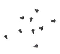 TOPINCN Arrêtoirs D'appâts de Haute qualité pour la Pêche à la Carpe, avec Un Design Durable pour Le Gréement des Cheveux, en Plastique Noir et Transparent, 50 Pièces (Black)