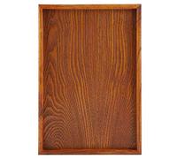 TOPINCN Assiette de Table de Service en Bois, Rectangle Plateaux en Bois à la Maison Décor Fromage de Fromage Collation Apéritif Plaque Biscuit Plateau (35 * 24cm)