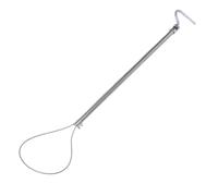 TOPINCN Attrape-Animaux, Outil de Contrôle des Animaux Réglable en Acier Inoxydable, Poteau de Capture avec Interrupteur, Boucle de Verrouillage, Outil de Maintien pour Ferme D'élevage,