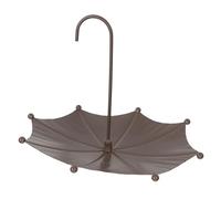 TOPINCN Auge à Oiseaux en Forme de Parapluie, Mangeoire Décorative Suspendue en Métal avec Design Rustique pour la Décoration de Jardin Extérieur et L'observation des Oiseaux