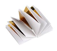 TOPINCN Autocollant de Forme de Guide D'extension D'ongle pour Accessoire de Manucure Acrylique de Gel 50 Pièces/ensemble or