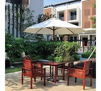 TOPINCN Auvent de Remplacement pour Parasol, Housse de Parasol en Polyester Imperméable, Résistante aux, Facile à Nettoyer pour les de Jardin, de Plage et de Piscine 2x2m 3x3m (riz blanc #19)