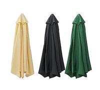 TOPINCN Auvent de Remplacement pour Parasol, Housse de Parasol en Polyester Imperméable, Résistante aux, Facile à Nettoyer pour les de Jardin, de Plage et de Piscine 2x2m 3x3m (GREEN #17)