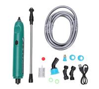 TOPINCN Baguette de Pulvérisation Alimentée par Batterie Rechargeable, Baguette Télescopique de Pulvérisateur de Jardin électrique avec Filtre à 3 Buses pour le Jardinage de Pelouse (GREEN)