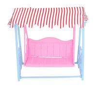 TOPINCN Balançoire Miniature, Jouet à Monter Soi-même, Décoration de Scène de Jardin, Maison de Poupée Portable, Balançoire Miniature, Mini Chaise Pivotante pour Maison de Poupée