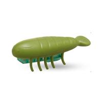 TOPINCN Balle de Jouet Interactif pour Chat, Jouet pour Chat à Déplacement Automatique, d'exercice électronique Interactif pour Chaton avec Matériau TPU Résistant aux Morsures, pour (Poisson Vert)