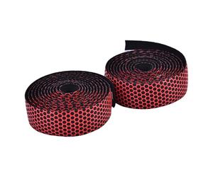 TOPINCN Bande Antidérapante pour Guidon de Vélo, Absorption des Chocs pour une Prise Confortable, 1 Paire D'accessoires de Vélo de Route et de Montagne (rouge)