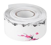 TOPINCN Bande de Calfeutrage Ruban d'étanchéité Flexible Imperméable pour Cuisine Salle de Bain, Autocollant Autocollant en Acrylique PVC pour Mur de Douche et de Toilette, 1,5 Po X 12,5 Pi