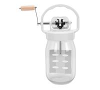 TOPINCN Baratte à Beurre Manuelle en Verre, Fabricant de Beurre 1500 Ml, à